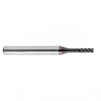 Torusfräser Ø 4,0 mm DR Schaft 6,0 mm Gesamtlänge 58 mm ER 0,3 mit MT Beschichtung 8147