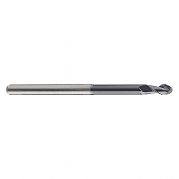 Ballfräser Ø 1,0 mm Schaft 6,0 mm Nutzlänge 12 mm Gesamtlänge 45 mm mit MT-Nitrid Beschichtung 8074