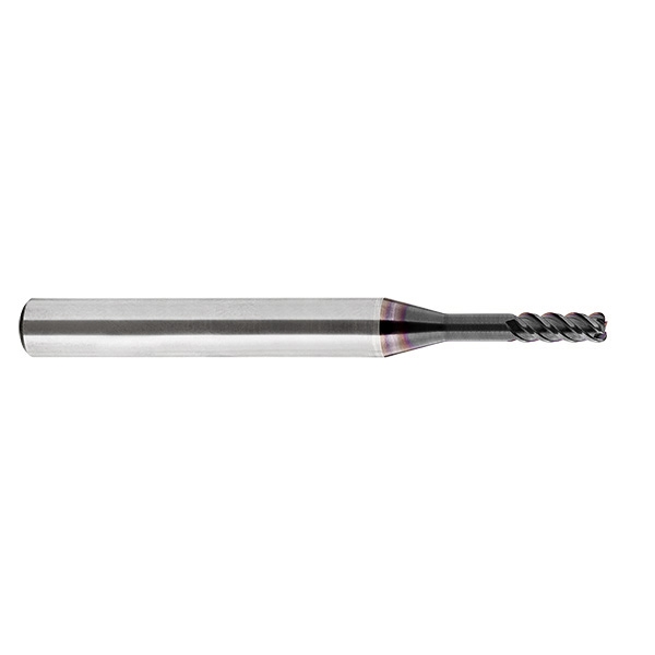 Torusfräser Ø 4,0 mm DR Schaft 6,0 mm Gesamtlänge 58 mm ER 0,3 mit MT Beschichtung 8147
